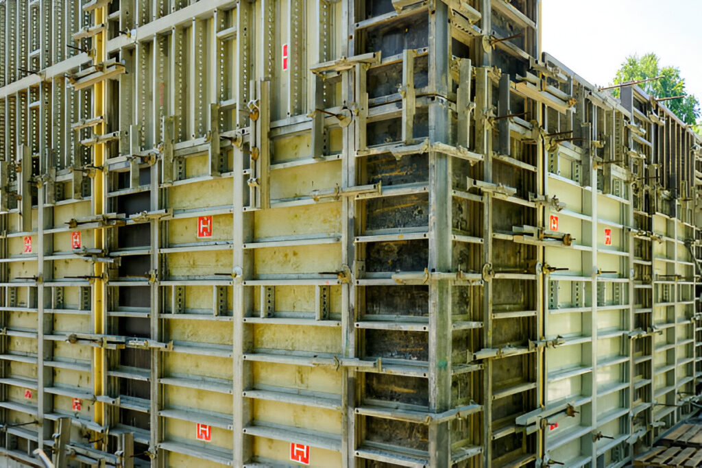 Heavy steel shuttering plates